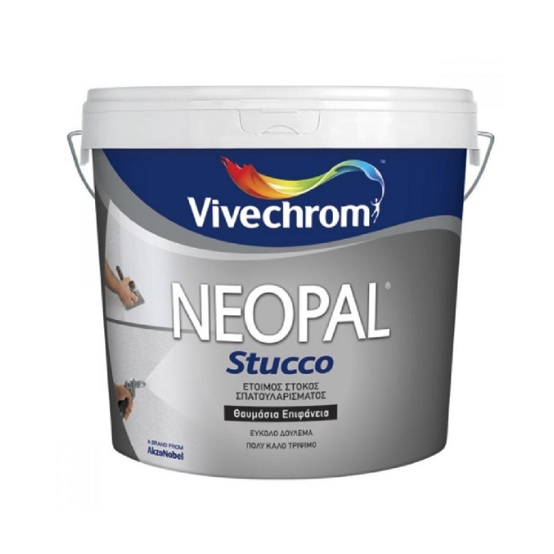 Vivechrom Neopal Stucco 5kg visokokvalitetna brzosušeća gotova glet masa za izravnjavanje i pripremu pred farbanje gipsanih, betonskih i drugih zidova