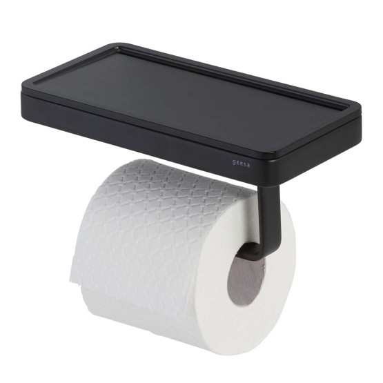 Geesa Frame Black držač toalet papira sa policom 918824-06-06