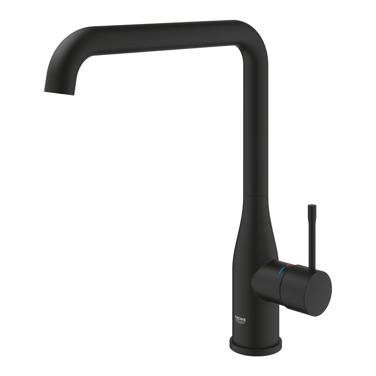 Grohe Essence 250 Phantom Black jednoručna baterija (slavina) za sudoperu sa izvlačnim tušem 30505KF0