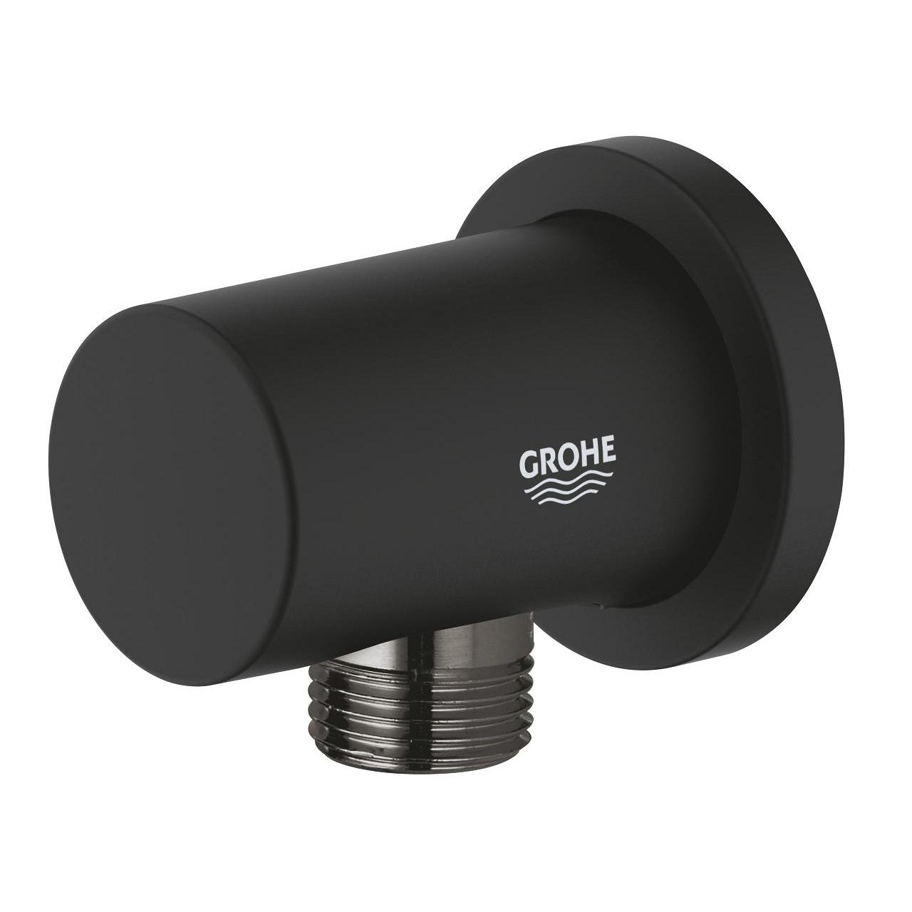 Grohe Rainshower Phantom Black priključak za crevo ručnog tuša zidni 22118KF0