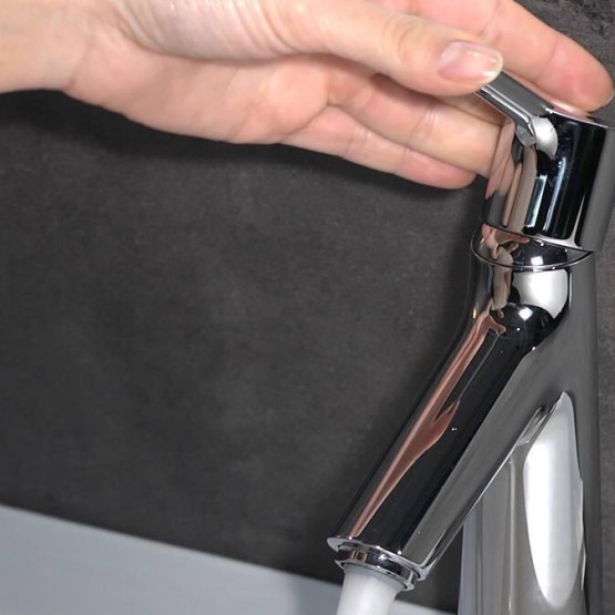 Hansgrohe Talis S 100 Chrome baterija (slavina) za umivaonik sa odlivnim ventilom sifona pop-up 72020000