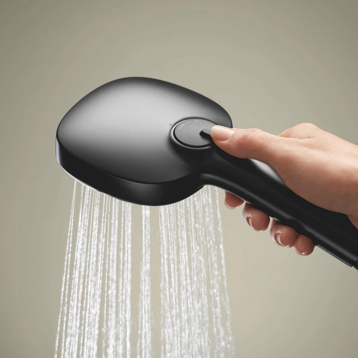  Grohe Tempesta 110 Cube Matt Black Set ručni tuš sa 2 mlaza četvrtasti, usponska šipka, klizni držač i Silverflex 1750 crevo 267482433