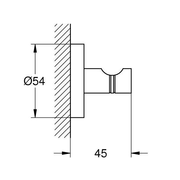 Grohe Essentials Brushed Warm Sunset kukica (vešalica) za peškir/odeću zidna 40364DL1