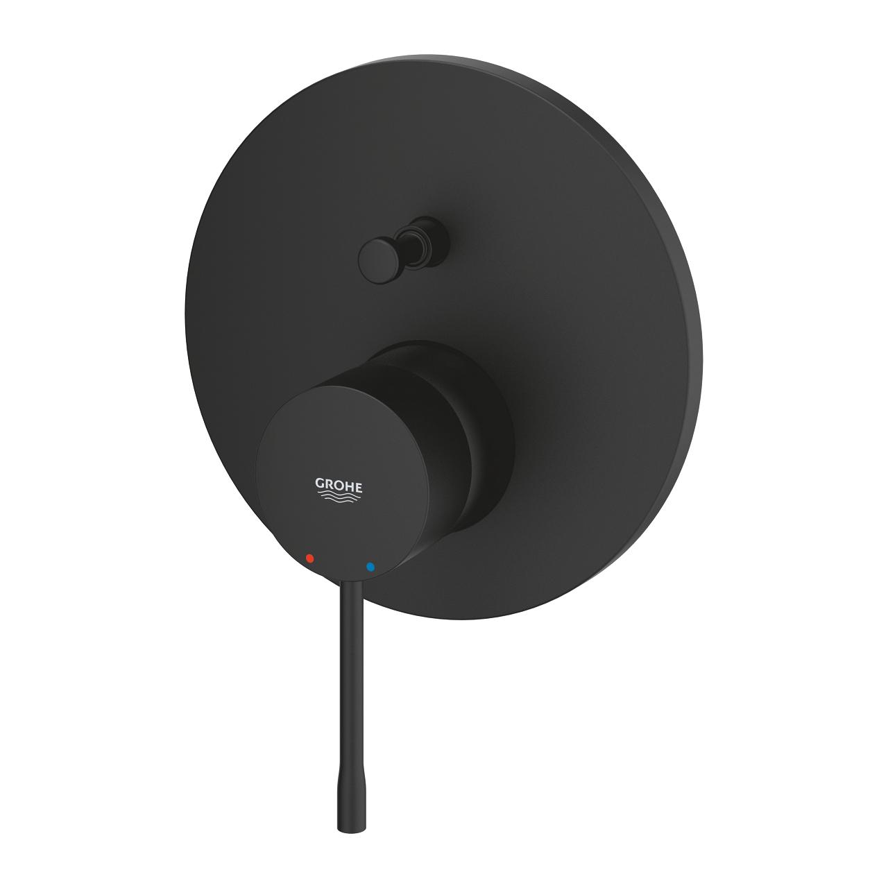 Grohe Essence Phantom Black mešač sa prebacivačem sa dve funkcije okrugli 24167KF1