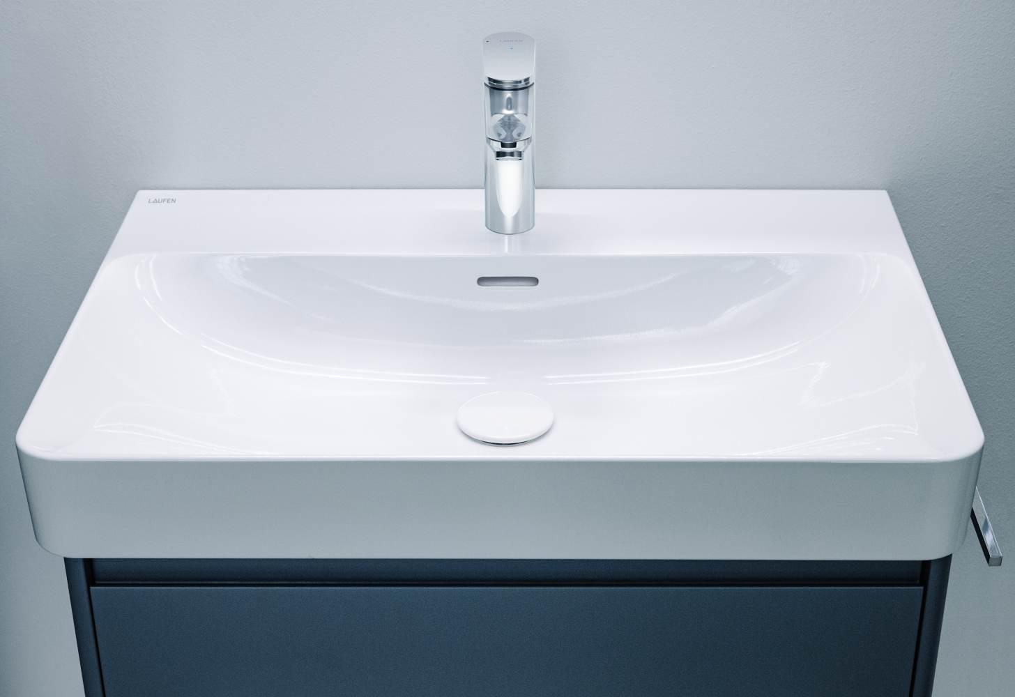 Laufen Pro X White umivaonik (lavabo) 60x46,5x15,5 konzolni sa rupom za bateriju i prelivom 8.1086.3.000.104.1