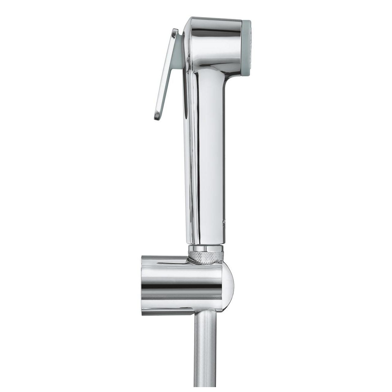 Grohe Tempesta-F Trigger Spray 30 Chrome Set ručni higijenski tuš (bideta) sa aktivatorom mlaza, zidni priključak za crevo sa integrisanim držačem za tuš i Silverflex 1250 crevo za tuš 27513001