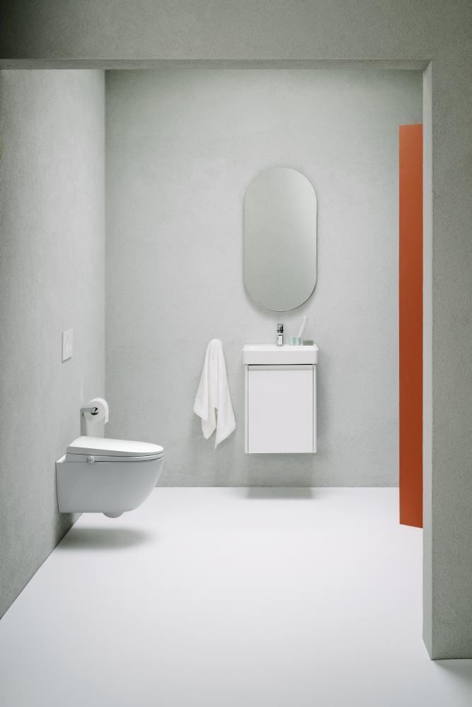 Laufen Pro X White umivaonik (lavabo) 45x34x12 konzolni sa rupom za bateriju i prelivom 8.1586.1.000.104.1