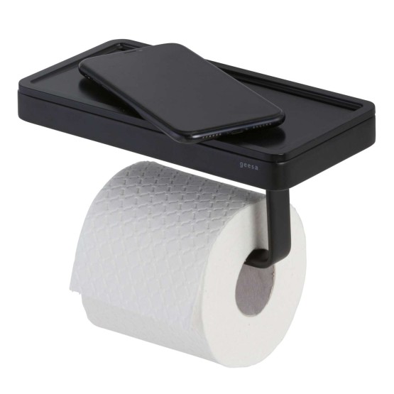 Geesa Frame Black držač toalet papira sa policom 918824-06-06