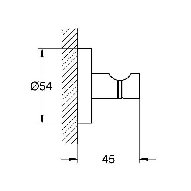 Grohe Essentials Brushed Cool Sunrise kukica (vešalica) za peškir/odeću zidna 40364GN1