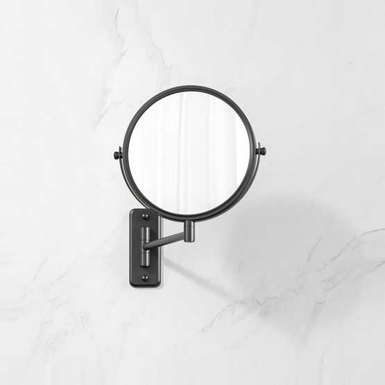 Geesa Mirror Black ogledalo konzolno sa podesivim držačem i 3x uveličanjem 911085-06