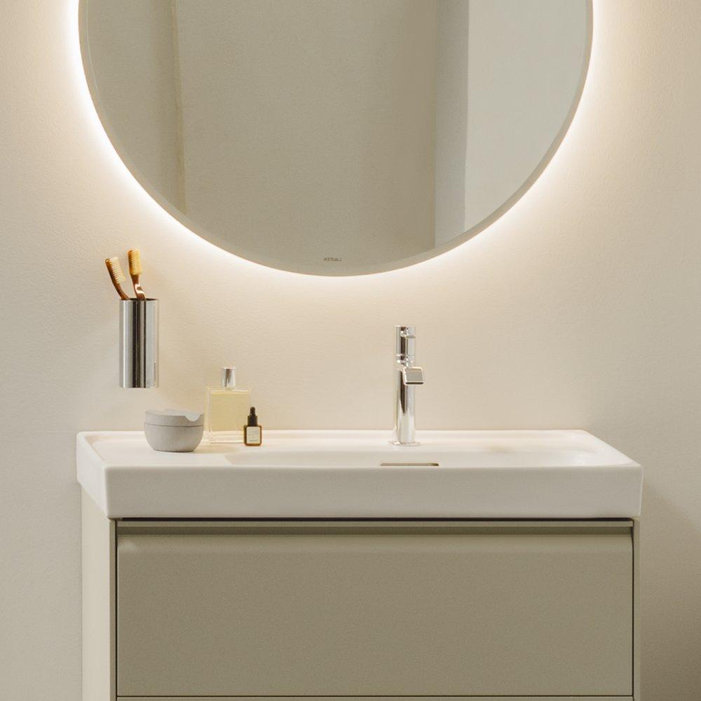 Laufen Meda White umivaonik (lavabo) 80x46x14 konzolni sa rupom za bateriju i levim zaravnjenjem 8.1711.5.000.104.1