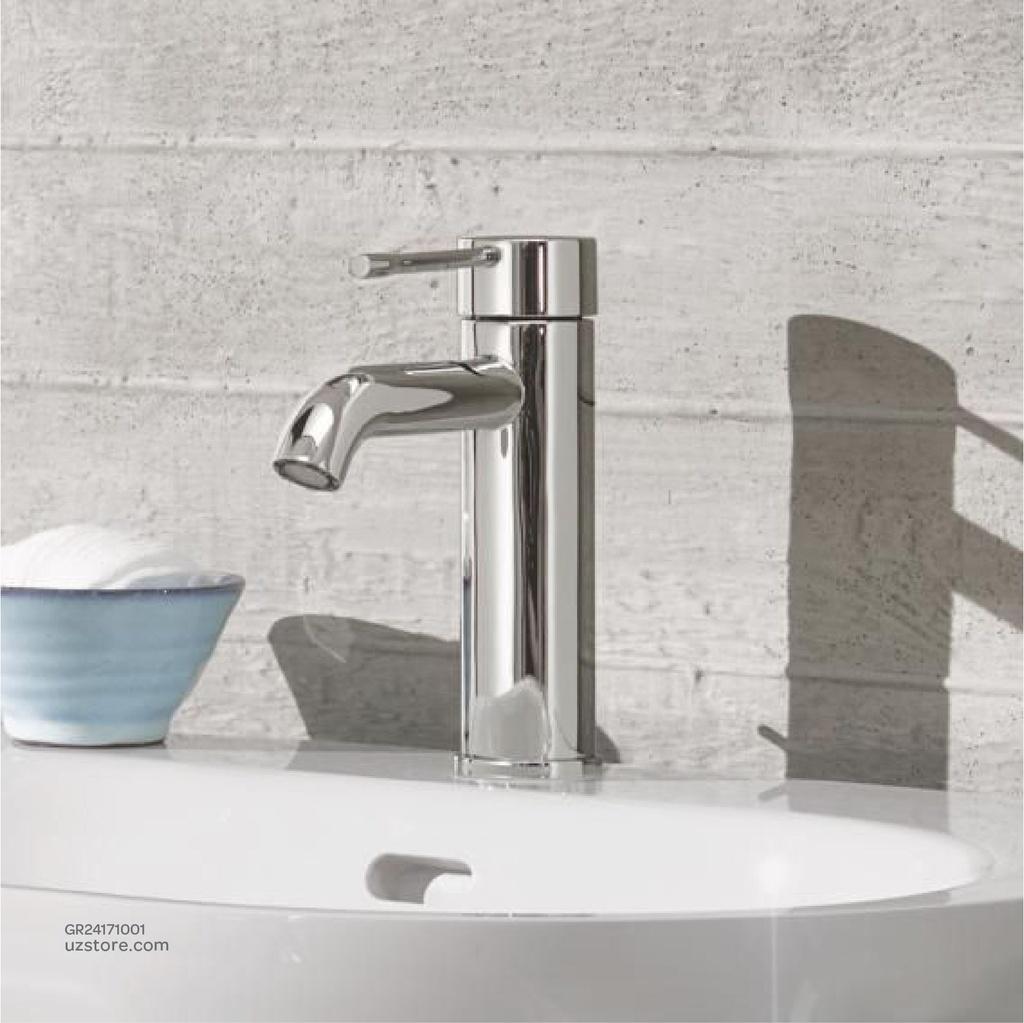 Grohe Essence 100 Chrome baterija (slavina) za umivaonik sa odlivnim ventilom sifona pop-up 24171001