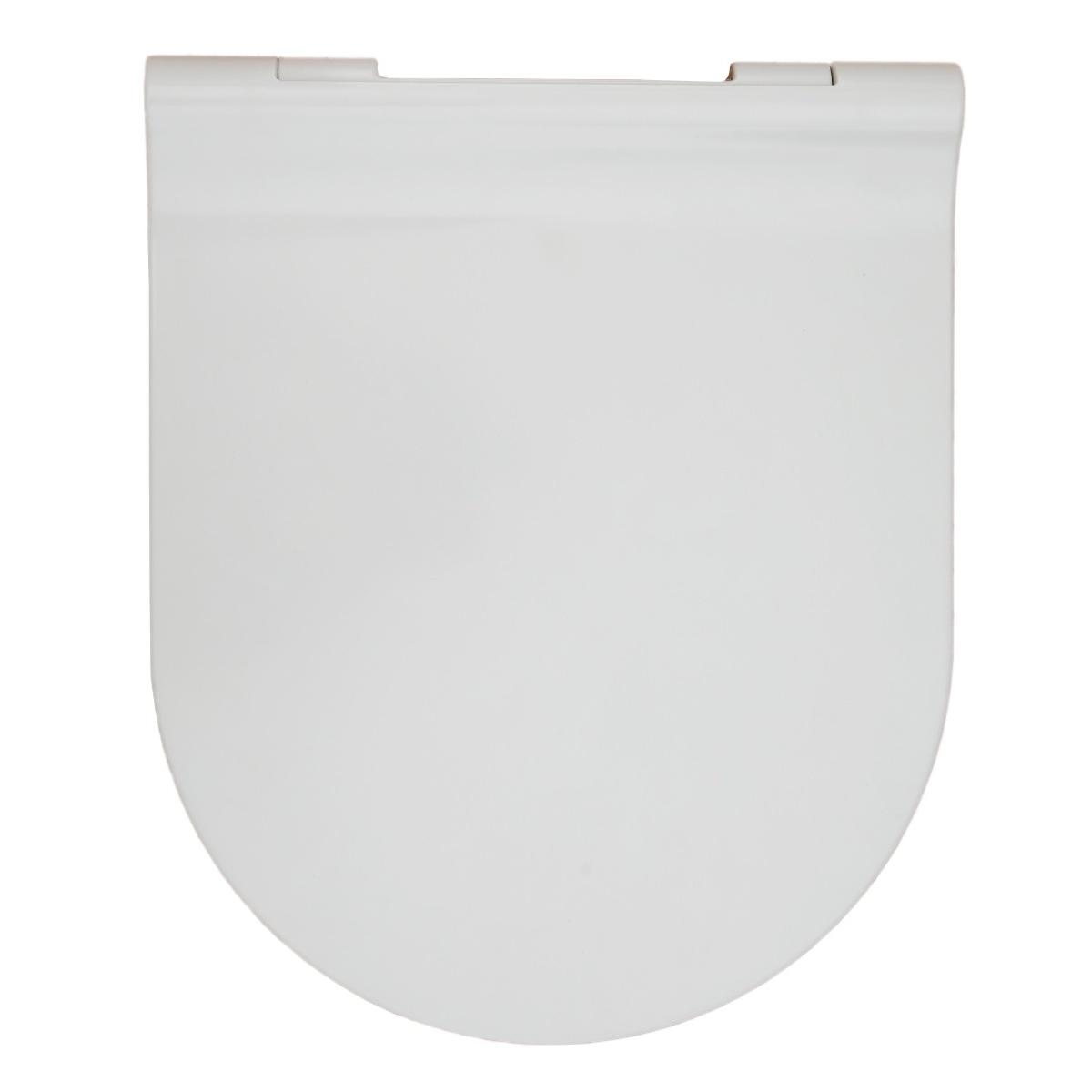 Giusta Ultima Vortex White WC šolja konzolna sa skrivenim kačenjem i Vortex kružnim ispiranjem bez oboda 31101000 + Giusta Ultima White Slim SoftClose QuickRelease WC daska sporospuštajuća i lakoskidajuća 39101000