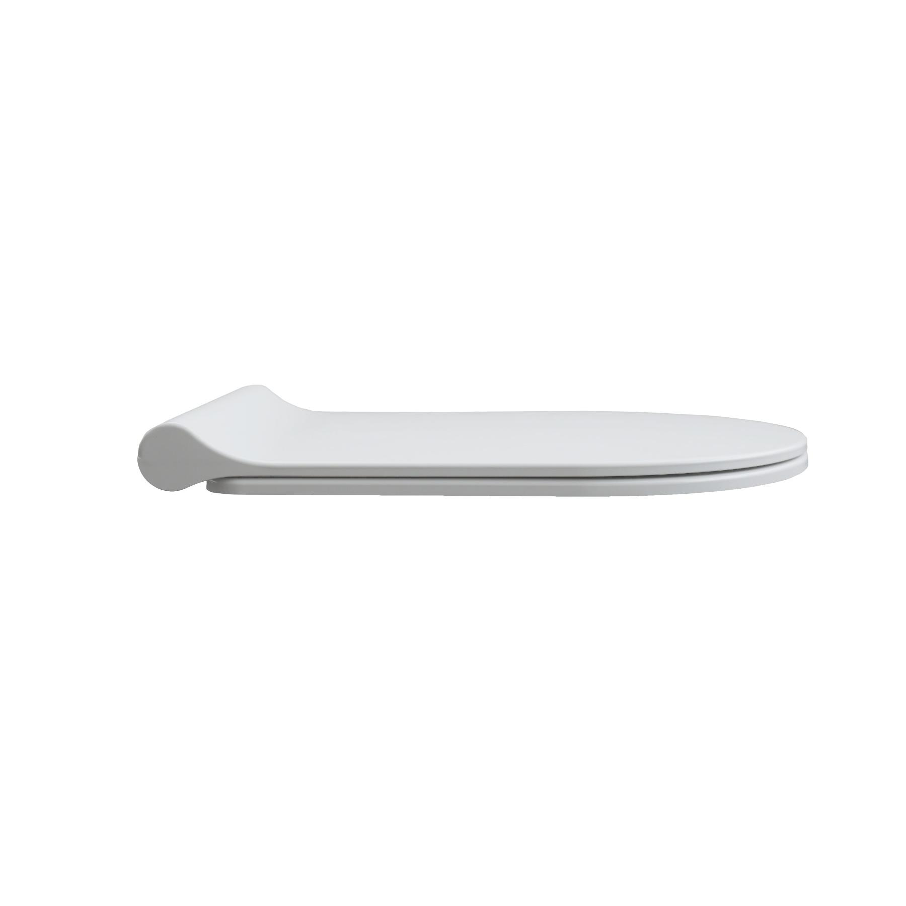 Giusta Ultima Vortex White WC šolja konzolna sa skrivenim kačenjem i Vortex kružnim ispiranjem bez oboda 31101000 + Giusta Ultima White Slim SoftClose QuickRelease WC daska sporospuštajuća i lakoskidajuća 39101000