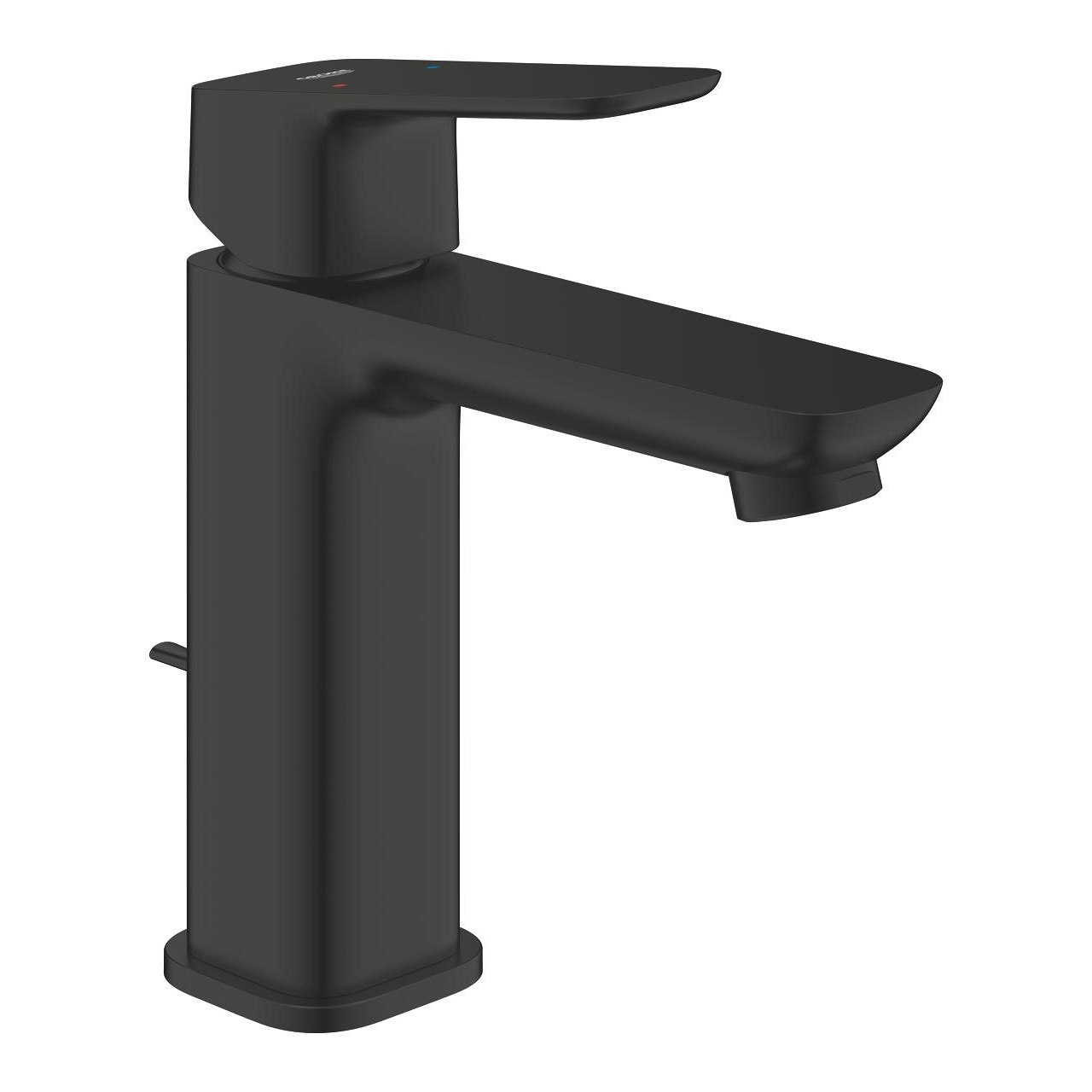 Grohe Cubeo 105 Matt Black baterija (slavina) za umivaonik sa odlivnim ventilom sifona pop-up 1017492430