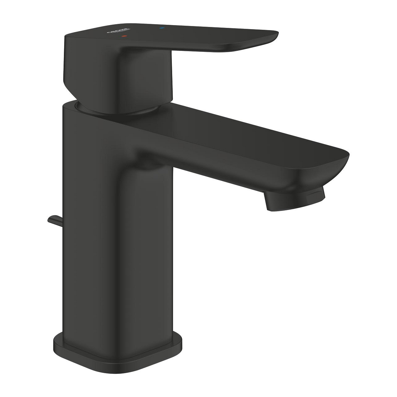 Grohe Cubeo 86 Matt Black baterija (slavina) za umivaonik sa odlivnim ventilom sifona pop-up 1016942430