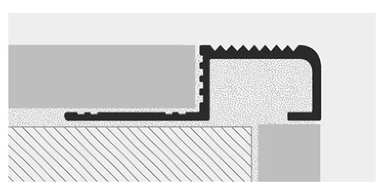 Progress Profiles Global 10,0mm Matt Silver GBSTAS100 lajsna (profil) stepenišna ugaona aluminijumska za pločice ili drvene obloge dužine 2,7m
